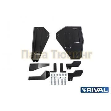 Защита топливного бака Rival сталь 2 мм для Nissan X-Trail, V - 2.0; 2.5; полный привод 2015-2019