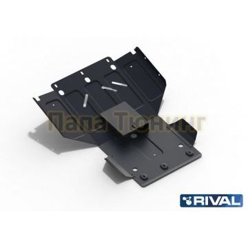 Защита картера Rival сталь 2 мм для Toyota Land Cruiser 100, V - 4.2d; 4.7 1998-2007 Защита картера Rival сталь 2 мм для Toyota Land Cruiser 100, V - 4.2d; 4.7 1998-2007