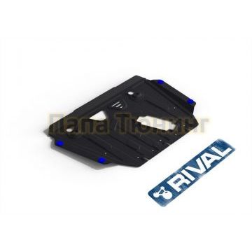 Защита картера + КПП Rival сталь 2 мм для Toyota Auris, V - 1.3 2007-2016