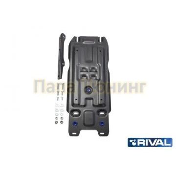Защита КПП Rival сталь 2 мм для Toyota Land Cruiser 200, V - 4.5d; 4.7 2007-2019