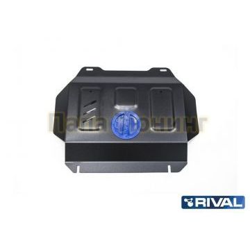 Защита радиатора + картера Rival сталь 2 мм для Toyota Fortuner, V - 2.8d; 2.7; полный привод; Часть 2 2017-