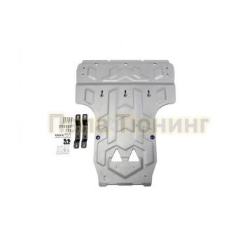 Защита картера + КПП Rival алюминий 4 мм для Audi A6 Allroad, V - 3.0 2012-