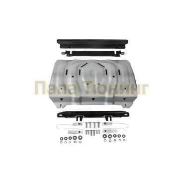 Защита радиатора Rival алюминий 4 мм для Mitsubishi L200, V - 2.4d; 2,4d H.P. 2015- 2019