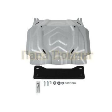 Защита картера Rival алюминий 4 мм для Mitsubishi L200, V - 2.4d; 2,4d H.P. 2015- 2019