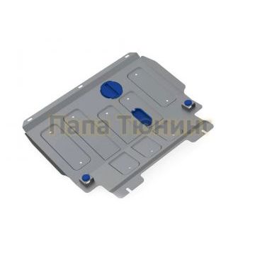 Защита картера + КПП Rival алюминий 4 мм для Ford Fiesta, V -1.3; 1.4; 1.6 2002-2008