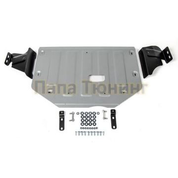 Защита картера + КПП Rival алюминий 4 мм для Ford Tourneo Custom, V - 2.2d; передний привод 2012-2019