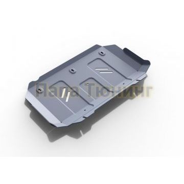 Защита радиатора алюминий Rival для Foton Sauvana, V - 2.0; полный привод 2017-/Foton Tunland, V - 2.8d; полный привод 2017-