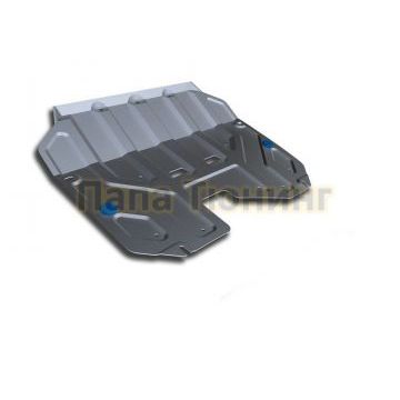 Защита картера + КПП Rival алюминий 4 мм для Kia Sportage, V - все; Увеличенная 2010-2016