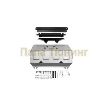 Защита радиатора Rival алюминий 4 мм для Mitsubishi L200, V - 2.4d; 2,4d H.P.; выводим 2015- 2019