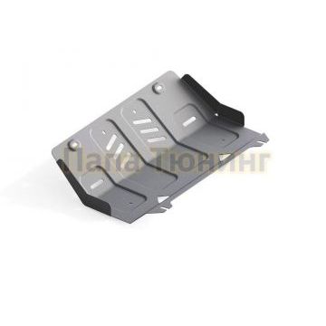 Защита радиатора Rival алюминий 4 мм для Mitsubishi L200, V - 2.4d; 2,4d H.P. 2015- 2019