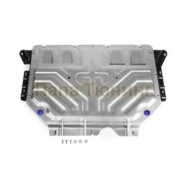 Защита картера + КПП Rival алюминий 4 мм для Volkswagen Tiguan, V - 1.4 (125л.с.; 150л.с.); 2.0d (150л.с.); 2.0 (180л.с.)/Skoda	Kodiaq, V - 1.4 (125л.с.; 150л.с.); 2.0 (180л.с.); 2.0d (150л.с.), с Webasto 2017-