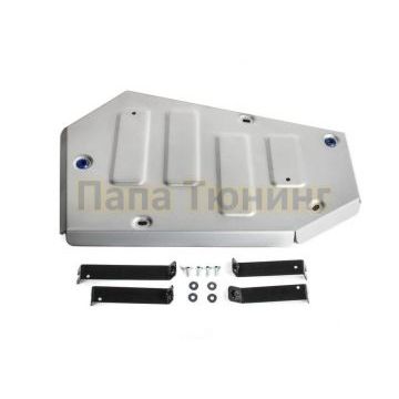 Защита топливного бака алюминий 4 мм RIVAL для Skoda Kodiaq, V - 1.4 (125,150л.с.); передний привод 2017-2020/Volkswagen Tiguan, V - 1.4 (125,150л.с.); передний привод 2017-2020