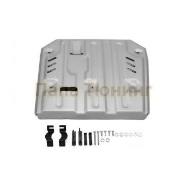 Защита КПП + РК Rival алюминий 4 мм для Volkswagen Touareg, V - 3.0d; 3.6; 2010-2018