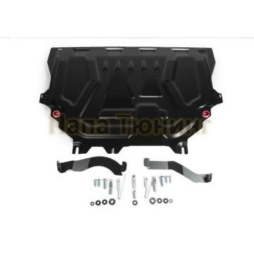 Защита картера + КПП сталь АвтоБроня для Ford Kuga, V - 1.6; 2.5; 2013-2016/Ford Kuga, V - 1.5 Ecoboost;1.6; 2.5; 2016-