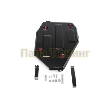 Защита топливного бака АвтоБРОНЯ сталь 2 мм для Hyundai Santa Fe, V - 2.2d; 2.4 2018-