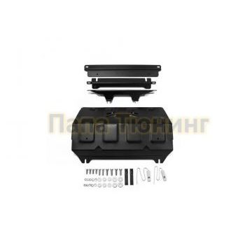 Защита радиатора АвтоБРОНЯ сталь 2 мм Mitsubishi L200, V - 2.4d; 2,4d H.P.; выводим 2015-2019