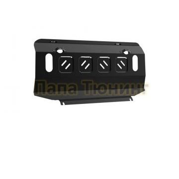 Защита радиатора АвтоБРОНЯ сталь 2 мм Mitsubishi Pajero III, V - все 1999-2006