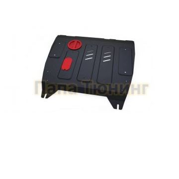 Защита картера + КПП АвтоБРОНЯ сталь 2 мм Nissan Sentra, V - 1.6; АКПП 2014-2017