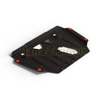 Защита картера + КПП АвтоБРОНЯ сталь 2 мм Toyota Auris, V - 1.3 2007-2016