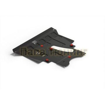 Защита картера + КПП АвтоБРОНЯ сталь 2 мм Toyota Caldina, V - все; полный привод 2002-2007