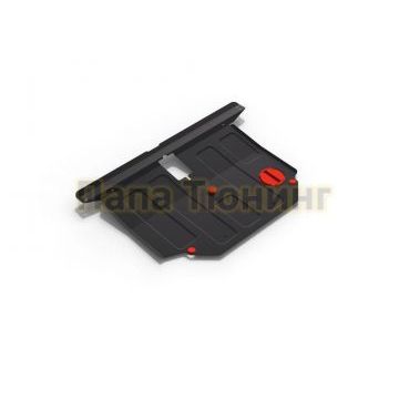 Защита картера + КПП АвтоБРОНЯ сталь 2 мм Toyota Corolla/Corolla Fielder/Corolla Runx, V - 1.4; 1.6:1.5; 1.8; 2002-2006