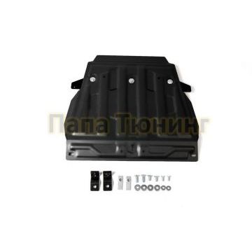 Защита картера АвтоБРОНЯ сталь 2 мм Toyota Land Cruiser 200, V - 4.5d; 4.6; 4.7; Часть 1 2007-2019