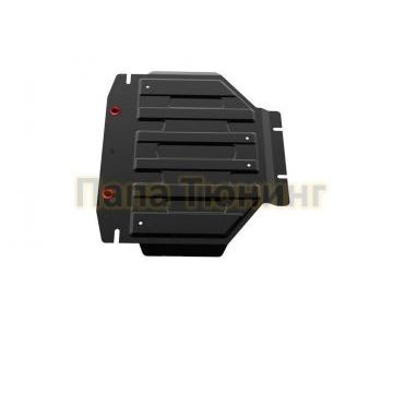 Защита картера АвтоБРОНЯ сталь 2 мм Toyota Land Cruiser 200, V - 4.5d; 4.6; 4.7; Часть 2 2007-2019