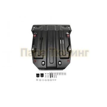 Защита картера АвтоБРОНЯ сталь 2 мм Volkswagen Touareg, V - 3.0d; 3.6; 2010-2018