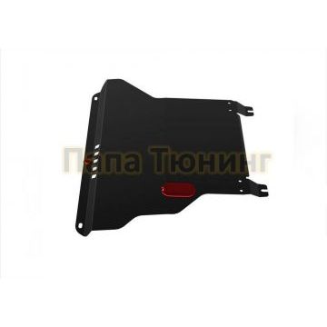 Защита картера + КПП АвтоБРОНЯ сталь 2 мм Volkswagen Polo, V - 1.4; 1.6м; МКПП 1994-2001