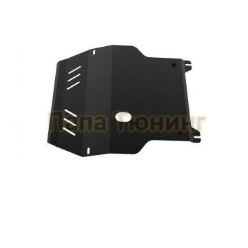 Защита картера + КПП АвтоБРОНЯ сталь 2 мм Volkswagen Golf, V - все 1998-2005