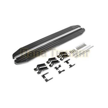 Пороги алюминиевые Rival Premium для Haval F7/F7x 2019-