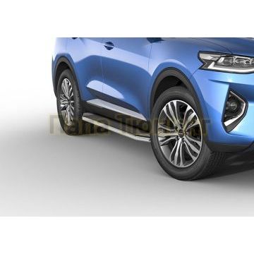 Пороги алюминиевые Rival Premium для Haval F7/F7x 2019-
