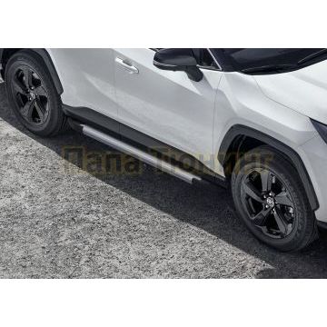 Пороги алюминиевые Rival Start для Toyota Rav4 2019-