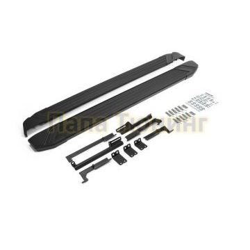 Пороги алюминиевые Rival Black Start для Toyota Rav4 2019-