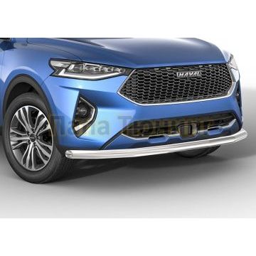 Защита переднего бампера d57 Rival для Haval F7 2019-2022