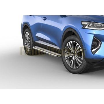 Защита порога с листом d57 Rival для Haval F7 2019-
