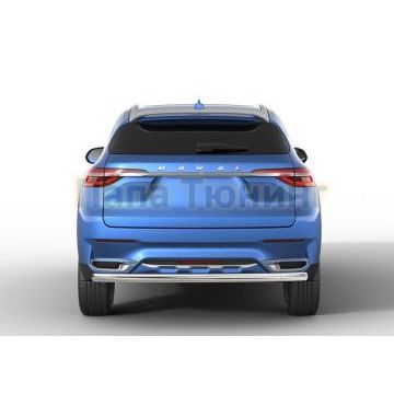 Защита заднего бампера d57 Rival для Haval F7 2019-