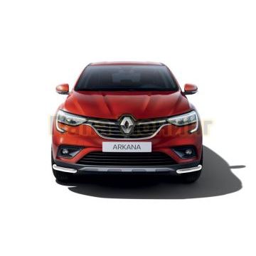 Защита переднего бампера d42 уголки Rival для Renault Arkana 2019-