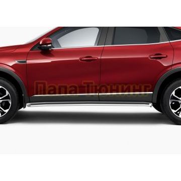 Защита порогов d42 Rival для Renault Arkana 2019-