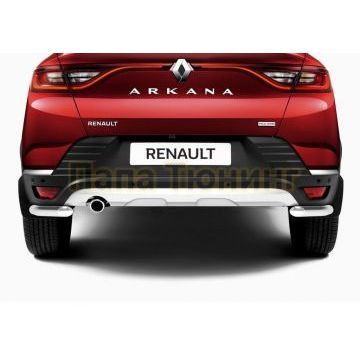 Защита заднего бампера d42 уголки Rival для Renault Arkana 2019-