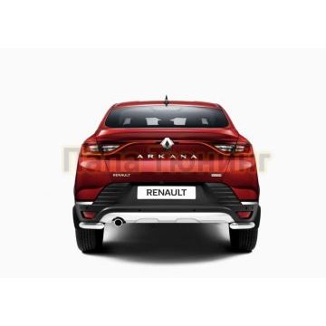 Защита заднего бампера d42 уголки Rival для Renault Arkana 2019-