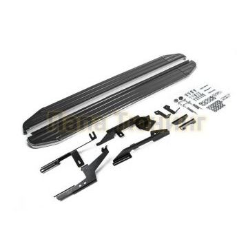 Пороги алюминиевые Rival Premium для Renault Arkana 2019-