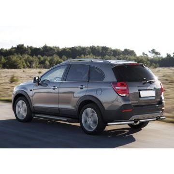 Пороги алюминиевые Rival BMW Style V2 для Chevrolet Captiva/Opel Antara 2006-2016