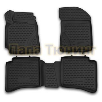 Коврики 3D в салон полиуретан 4 штуки Element для Geely MK 2012-2015