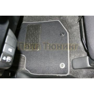 Коврики в салон текстиль 5 штук для АКПП Autofamily для Honda Jazz 2009-2015