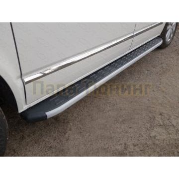 Порог алюминиевый ТСС с накладкой правый 1920 мм для Ford Transit 2006-2014 Порог алюминиевый ТСС с накладкой правый 1920 мм для Ford Transit 2006-2014