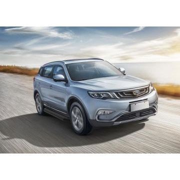 Пороги алюминиевые Rival Black-Premium для Geely Atlas 2018-2024/Geely Atlas PRO 2021-2024