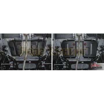 Защита топливного бака Автоброня для 1,8 и 2,0 сталь 2 мм из 2-х частей для Geely Emgrand X7 2018-2019