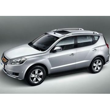 Пороги алюминиевые Rival Black-Premium для Geely Emgrand X7 2013-2019