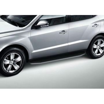 Пороги алюминиевые Rival Premium для Geely Emgrand X7 2013-2019